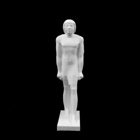 Egyptian Standing Male Figure at The British Museum, London by Scan The World