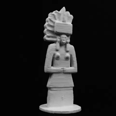 Huaxtec female deity Tlazolteotl at The British Museum, London by Scan The World