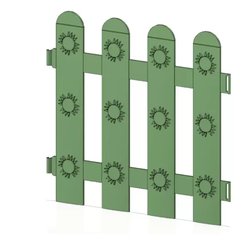 flower Garden picket fencing Tool econom 3d-print and cnc