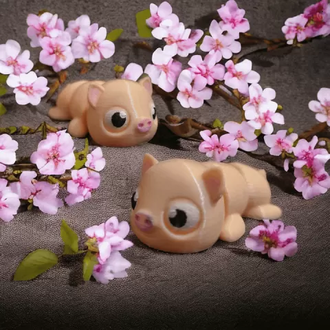 Flexi Articulating Pig by 3DJPDESIGNS