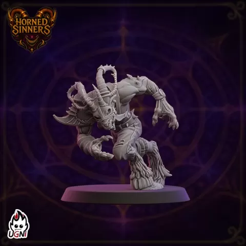 Beastman #01 - Chaosborn proxy (Baroque Chaos Style) - UGNI - Fantasy Football by UGNI Miniatures