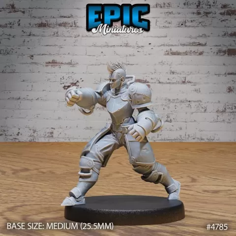 Exosuit Artificer Female Punch / Heavy Exosuit / Steam Technology Warrior / Exoskelet Fighter / Steel War Robot / Battle Automaton / Humanoid Steampunk Construct / Invasion Army / Human Control Mechanism by Epic-Miniatures
