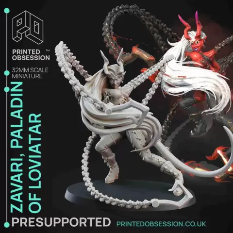 Zavari - Paladin of Loviatare- deiety fight club-Presupporte - Printed Obsession