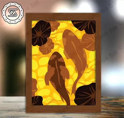 KoiFish lightbox (shadow box) - tecnoculebras