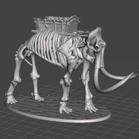 28mm Skeleton Warrior Mammoth (no crew)