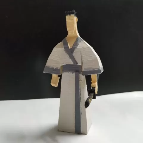 samurai jack low poly