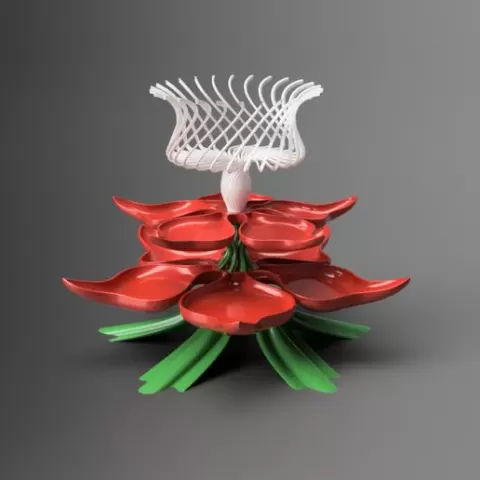 Flower inspired treat tray