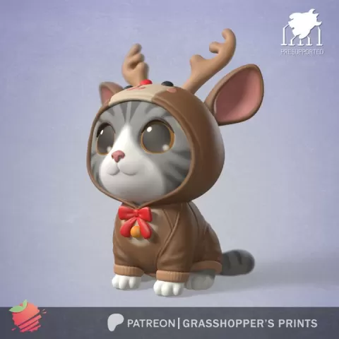 COSTUMED CAT DEER by Grass Hopper