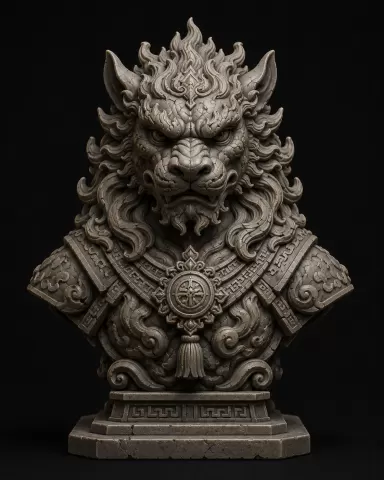 Guardián Celestial – Busto STL para Impresión 3D