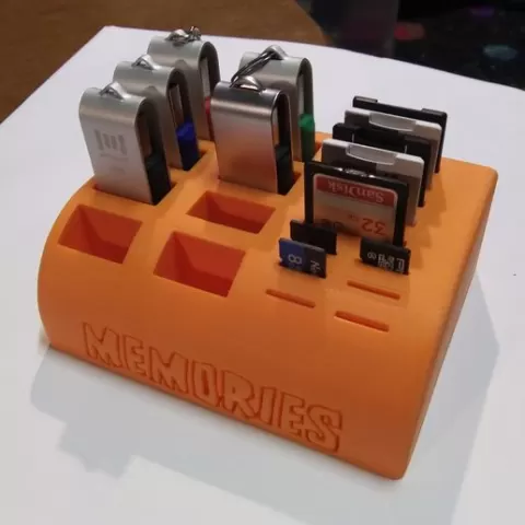 SD, MicroSd and Thumb Drive Caddy / Holder