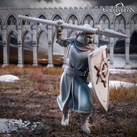 Man-at-Arms of the Northern Kingdom - B - Presupported by The Printing Goes Ever On