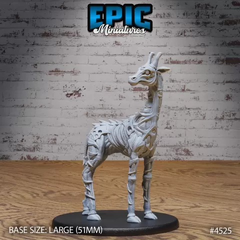 Giraffe Exo Skeleton / Utopian Animal / African Hoofed Mammal / Undead Beast / Tribal Zombie Creature / Southern Rotting Monster / Safari Encounter by Epic-Miniatures