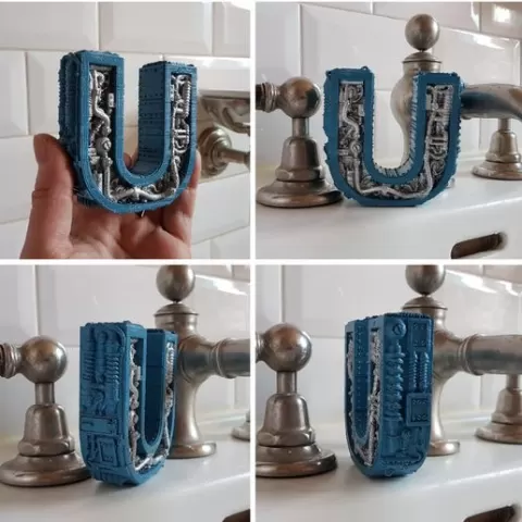 Letter U Steampunk
