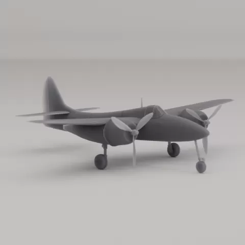 Grumman F7F Tigercat (Night Fighter, United States, WWII, 1945) by M3D Technology