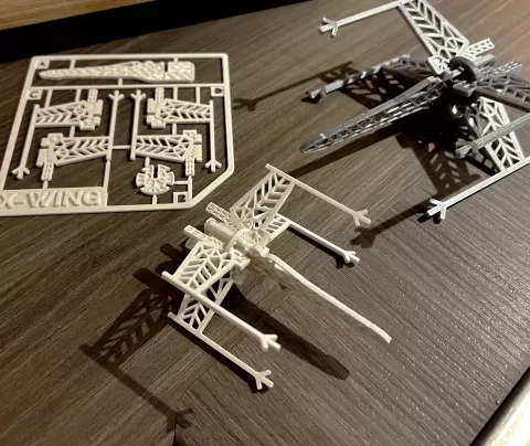 Snowflake X-Wing Kit Card Christmas Ornament