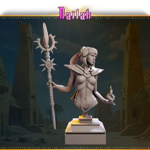 Nailah bust from Ladies of the Desert by Black Bird Miniatures