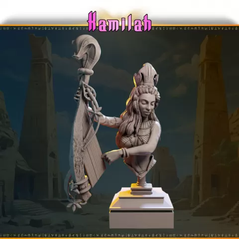 Kamilah bust from Ladies of the Desert by Black Bird Miniatures