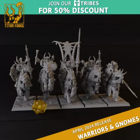 Norse Riders - Norse and Gnomes - Titan Forge Miniatures April 2024 by Titan Forge Miniatures