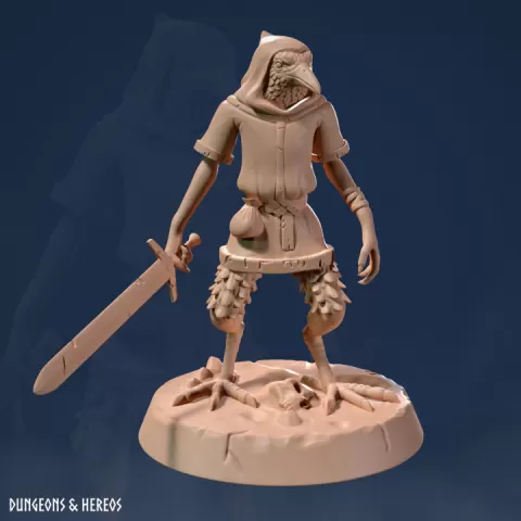 Kenku - Kenku Warrior - Kenku Fighter - Penguin - Penguin Warrior - Penguin Fighter by A Bard's Tale