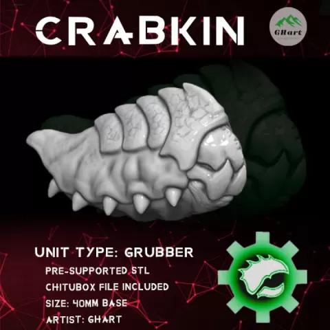 CrabKin -- Grubber (Size Samples) by Ghart
