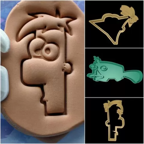 Phineas and Ferb cookie cutter set
