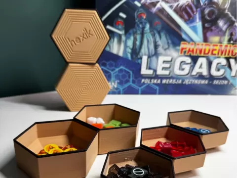 6in1 Hexagonal Matryoshka-Style Containers