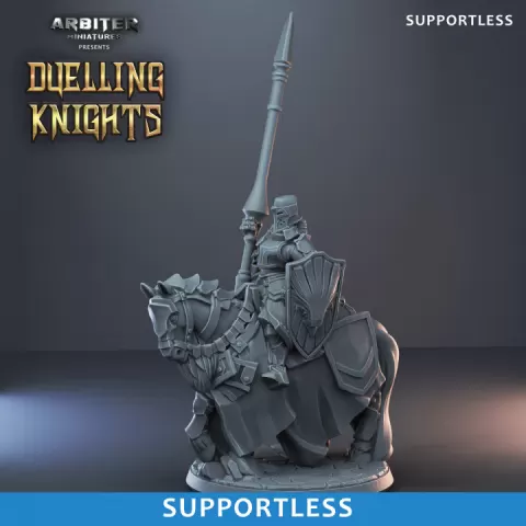 Supportless Female Knight on Horse by Arbiter Miniatures - by Theis Haagh Jakobsen