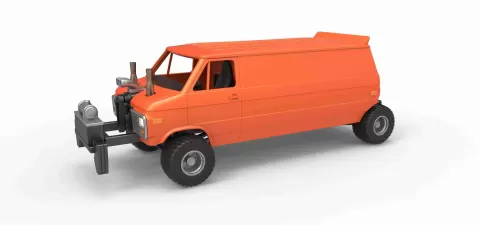 Pulling van 4wd Version 2 Scale 1:25 - 3DTechDesign