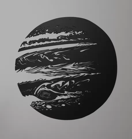 Planet Jupiter Wall Art - Ri0m0