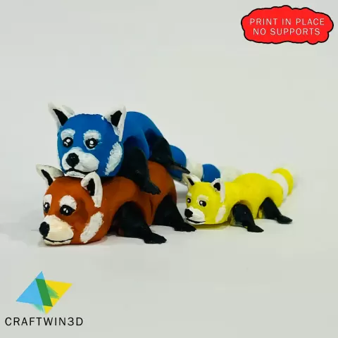 Articulated red panda - CraftWin3d