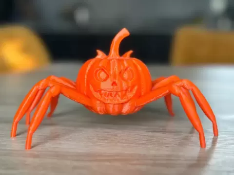 Halloween pumpkin spider - 3DMaR