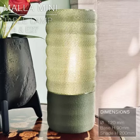 MALLA MINI | Woven Table Lamp E14/26/27