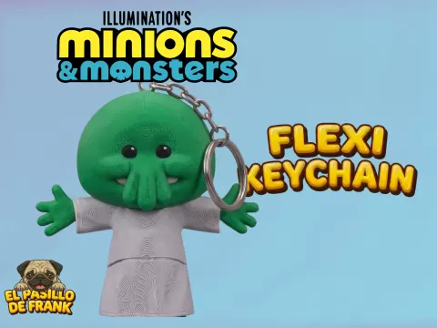 Goomi (Minions vs Monsters) Flexi-Keychain