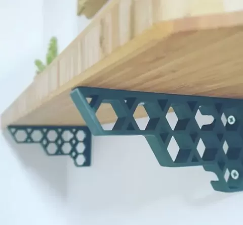 Shelf support bracket Honeycomb Hexagon