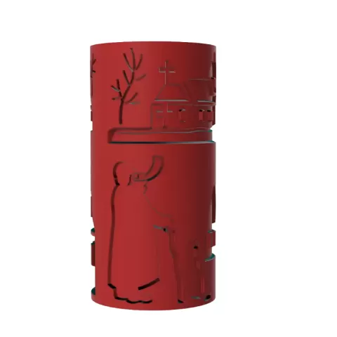CHRISTMAS SCENE TEXTURE ROLLER - LAYERS and LINES