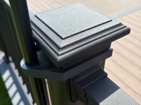 Keylink Deck Railing Tiki Torch Mount / Clip