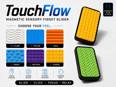 TouchFlow Magnetic Sensory Fidget Slider