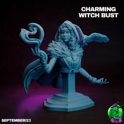 Charming Witch Bust by TPK Lab