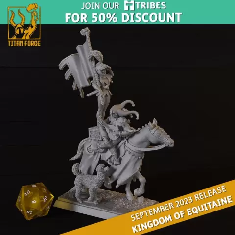 Minstrel - Kingdom of Equitaine - Titan Forge Miniatures September 2023 by Titan Forge Miniatures