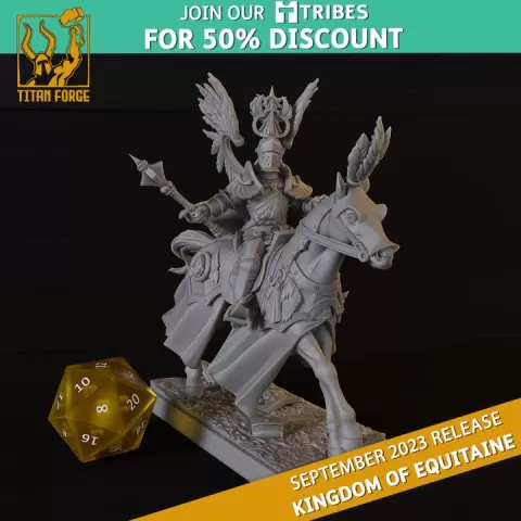Lord - Kingdom of Equitaine - Titan Forge Miniatures September 2023 by Titan Forge Miniatures