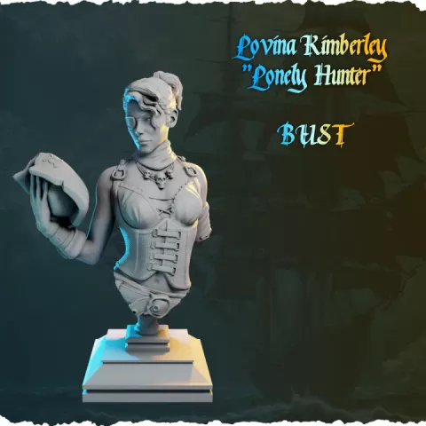Lovina Kimberley BUST from Ladies of the Sea (Pirates) by Black Bird Miniatures