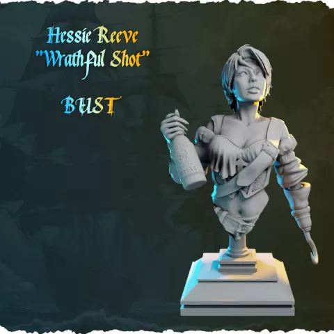Hessie Reeve BUST from Ladies of the Sea (Pirates) by Black Bird Miniatures