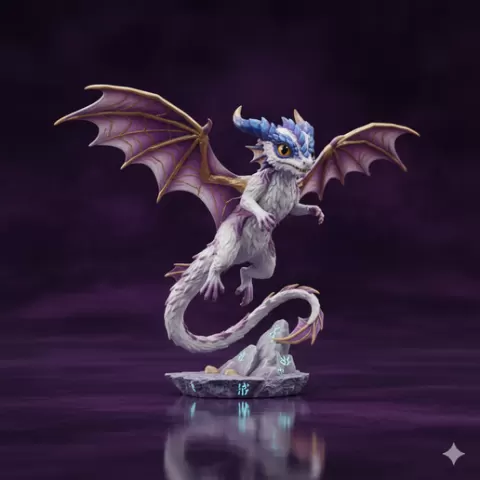 3d print fantasy Cool Printable fantasy sculpture fantasy creature 3D Model STL File dragon Ready for 3D Print Makers