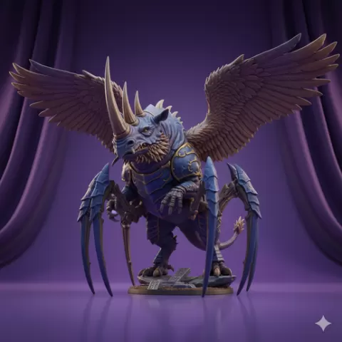 fantasy sculpture High Detail fantasy statue fantasy creature 3D Printable STL Model fantasy collectible Ready for 3D Printing