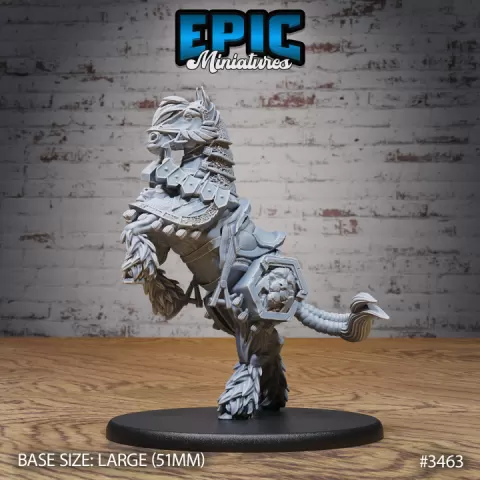 Legendary Horse Mount Standing / Royal Steed / Knight Mount / Armored Cavalry Army / Castle Encounter by Epic-Miniatures
