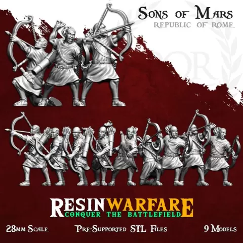 Sagittarii Archers - Sons of Mars, Republic of Rome by ResinWarfare
