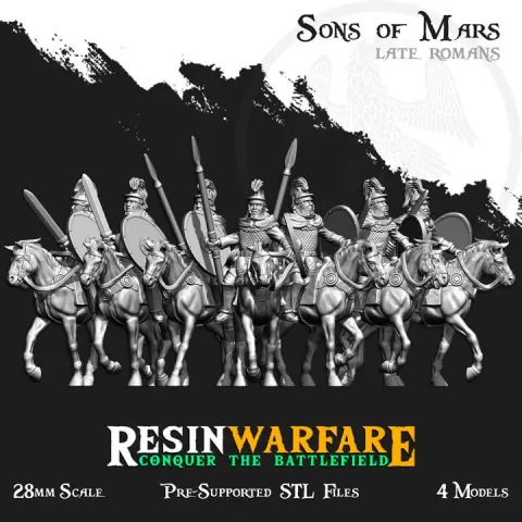 Aurelian Equites, L. Squamata - Sons of Mars, Late Romans by ResinWarfare