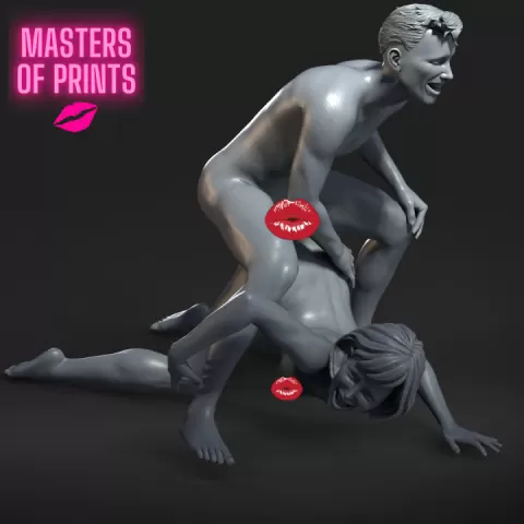 anal sex - NSFW - EROTIC MINIATURE 75 MM SCALE by PrintPleasure