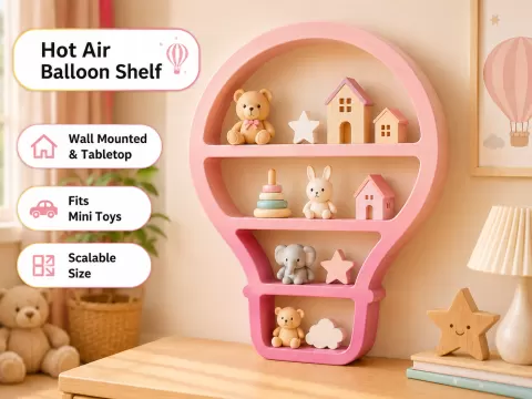 Hot Air Balloon Shelf Buddy