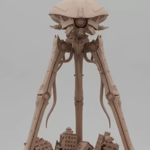 Tripod) de Guerra dos Mundos (War of the Worlds) - mine mim 3d